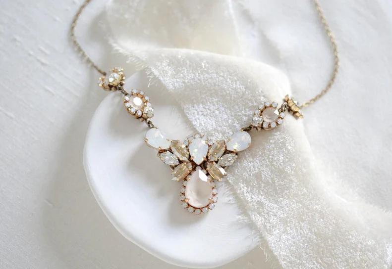 Crystal Bridal necklaces - Treasures by Agnes