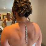 Rose gold Statement backdrop necklace and earrings - ALEXA - Treasures by Agnes