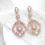 Silver simulated diamond necklace and earrings - CLARISSA - Treasures by Agnes