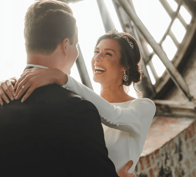 Silver simulated diamond necklace and earrings - CLARISSA - Treasures by Agnes