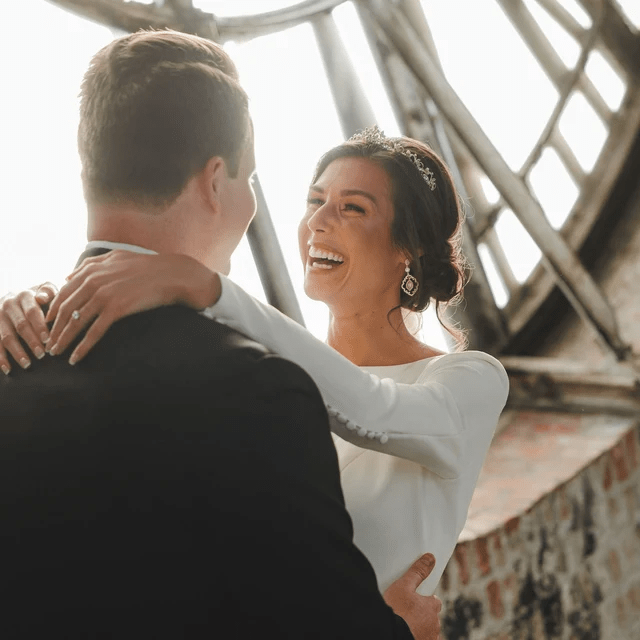Silver simulated diamond necklace and earrings - CLARISSA - Treasures by Agnes
