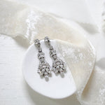 Crystal Bridal Chandelier earrings - ARIA - Treasures by Agnes