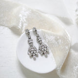 Crystal Bridal Chandelier earrings - ARIA - Treasures by Agnes