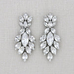 Crystal cluster Bridal earrings - ELLA - Treasures by Agnes