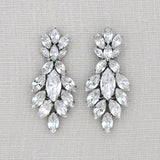 Crystal cluster Bridal earrings - ELLA - Treasures by Agnes
