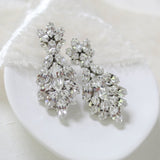 Crystal cluster Bridal earrings - ELLA - Treasures by Agnes