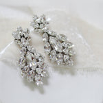 Crystal cluster Bridal earrings - ELLA - Treasures by Agnes