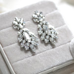 Crystal cluster Bridal earrings - ELLA - Treasures by Agnes