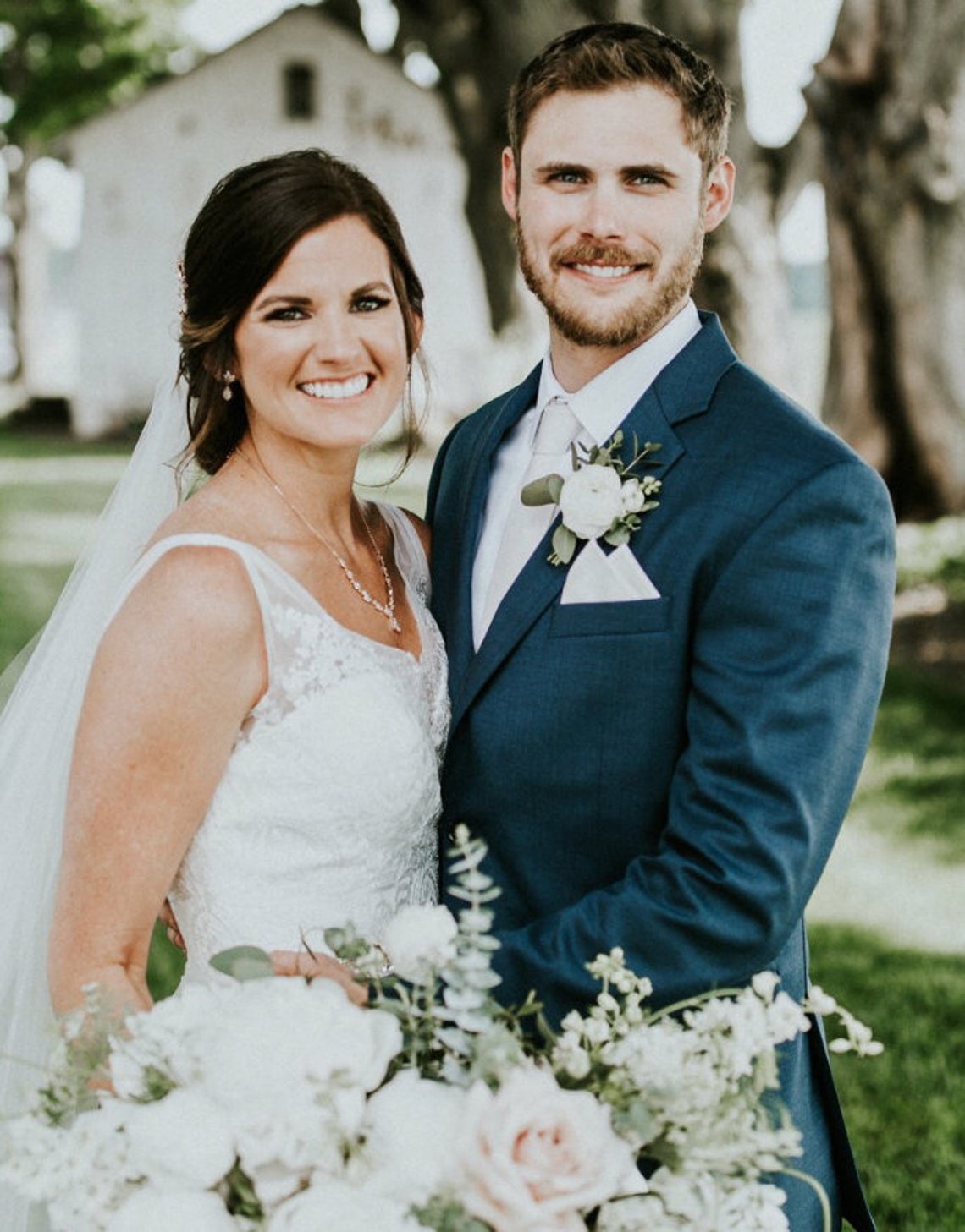 Dainty rose gold CZ bridal necklace and earring set - MARISOL - Treasures by Agnes