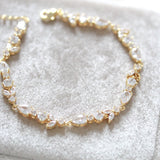 Delicate Rose gold cubic zirconia tennis bracelet - RACHEL