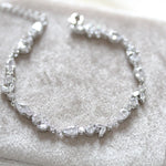 Delicate Rose gold cubic zirconia tennis bracelet - RACHEL