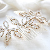 Floral Bridal hair comb - WILLOW - Treasures by Agnes