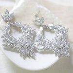 Large cluster style hoop statement earrings - FRANCESCA - Treasures by Agnes