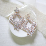 Large cluster style hoop statement earrings - FRANCESCA - Treasures by Agnes