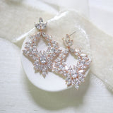 Large cluster style hoop statement earrings - FRANCESCA - Treasures by Agnes