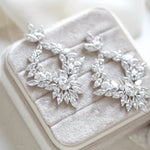 Large cluster style hoop statement earrings - FRANCESCA - Treasures by Agnes