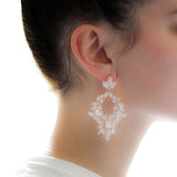 Large cluster style hoop statement earrings - FRANCESCA - Treasures by Agnes