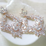 Large cluster style hoop statement earrings - FRANCESCA - Treasures by Agnes