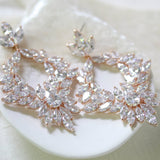 Large cluster style hoop statement earrings - FRANCESCA - Treasures by Agnes