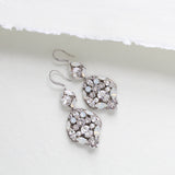 Modern Vintage crystal Bridal Chandelier earrings - MADELINE - Treasures by Agnes