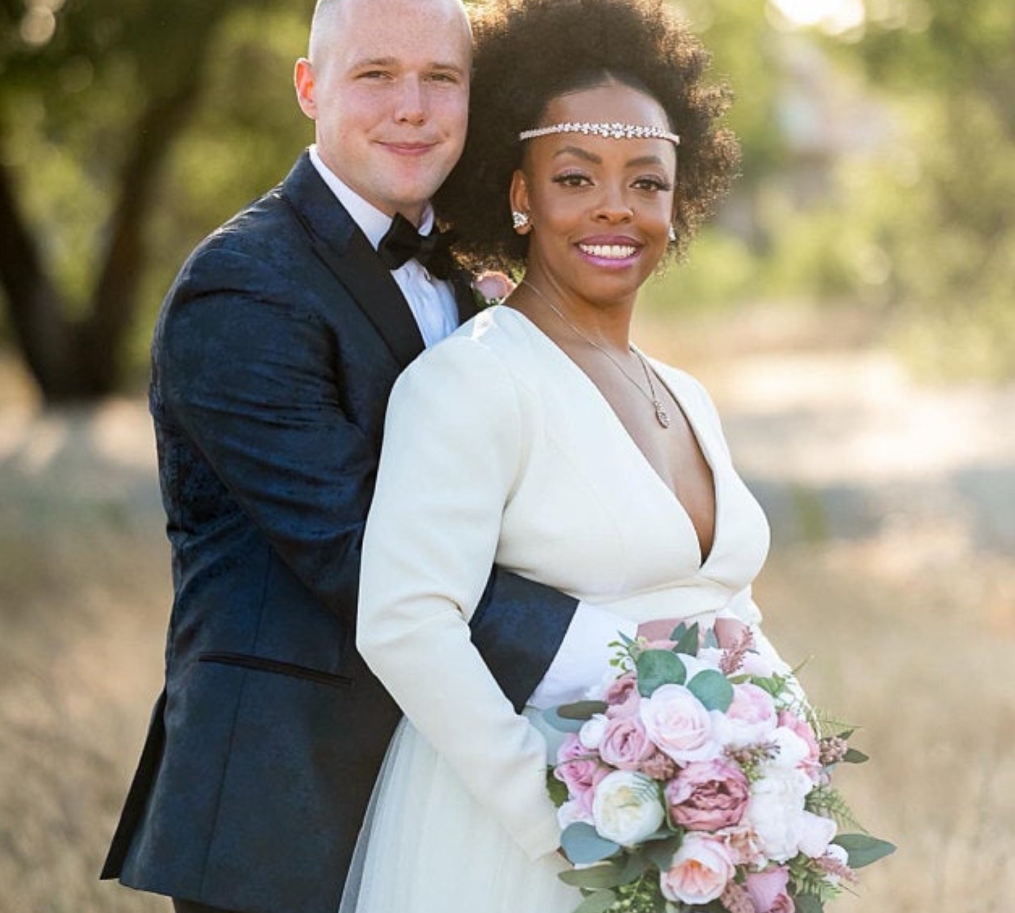 Rose gold Bridal forehead hair accessory - JAZMINE - Treasures by Agnes