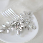Simple crystal bridal hair comb - OPHELIA - Treasures by Agnes