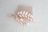 Small rose gold Bridal hair comb - APRILLE - Treasures by Agnes