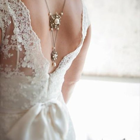 How to Choose a Bridal Necklace that Best Matches Your Wedding Dress - Treasures by Agnes
