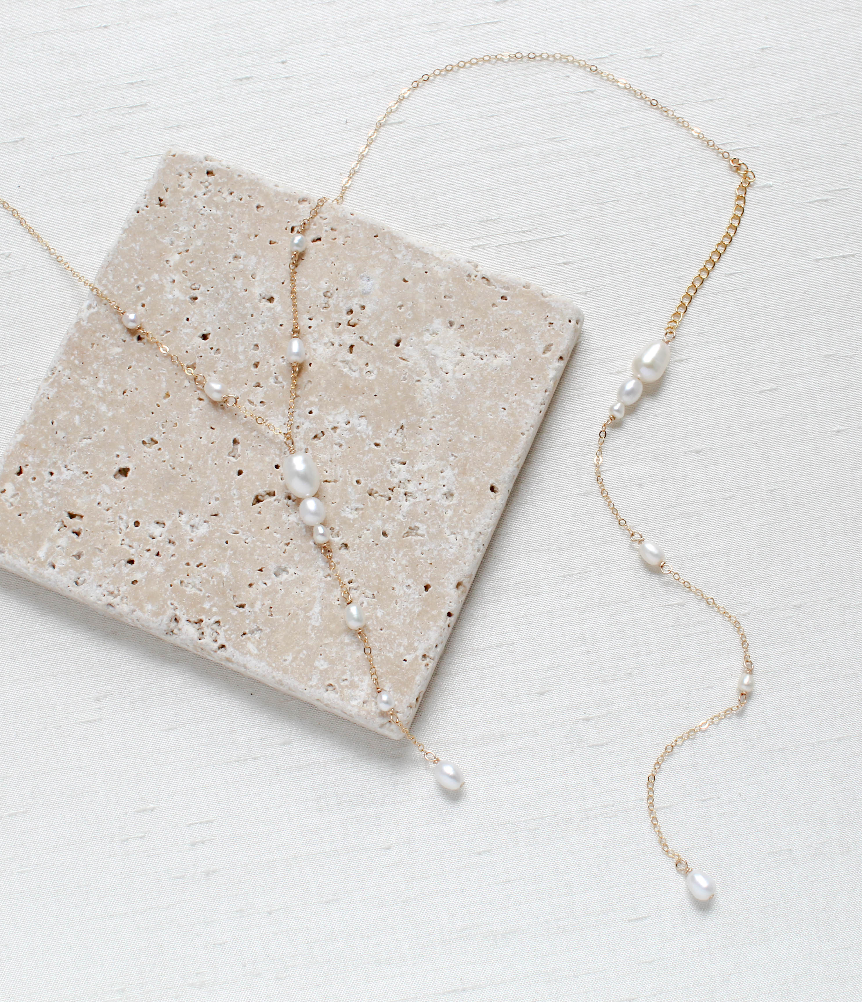 Bridal Backdrop Necklaces - Treasures by Agnes