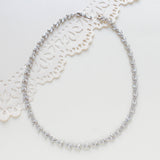 Silver necklace with or without backdrop - ANDREA