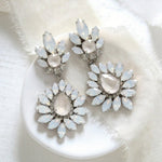 Adaline Rose Gold Swarovski Crystal Bridal Earrings - Treasures by Agnes