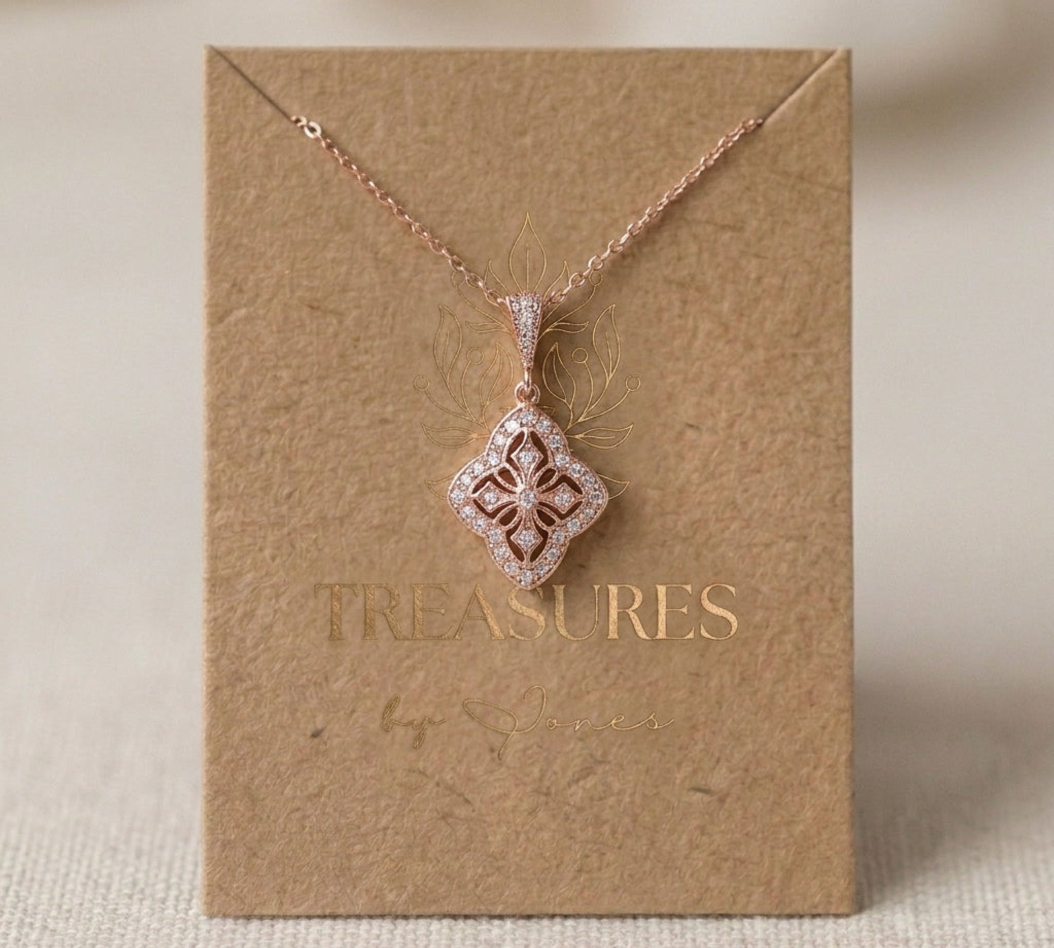 Addia CZ Bridal Pendant Necklace - Treasures by Agnes
