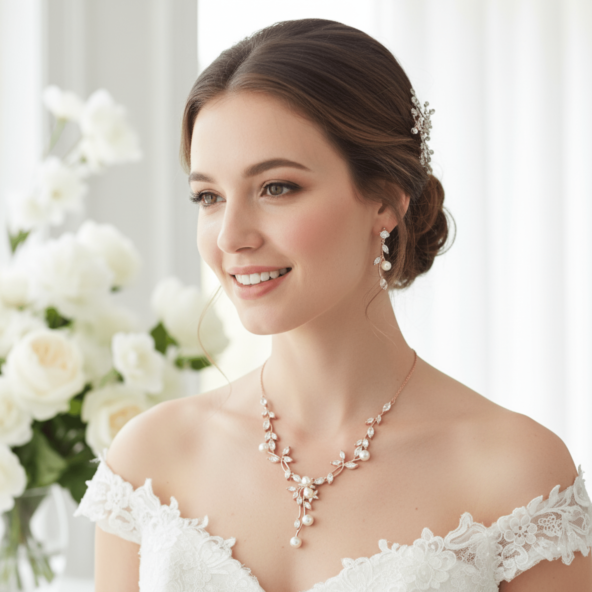 Amanda Necklace & Earrings - Treasures by Agnes