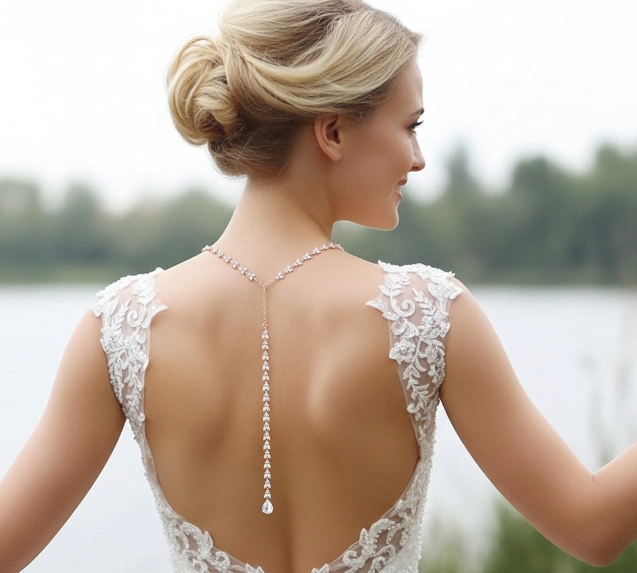 Andrea Backdrop Necklace - Treasures by Agnes