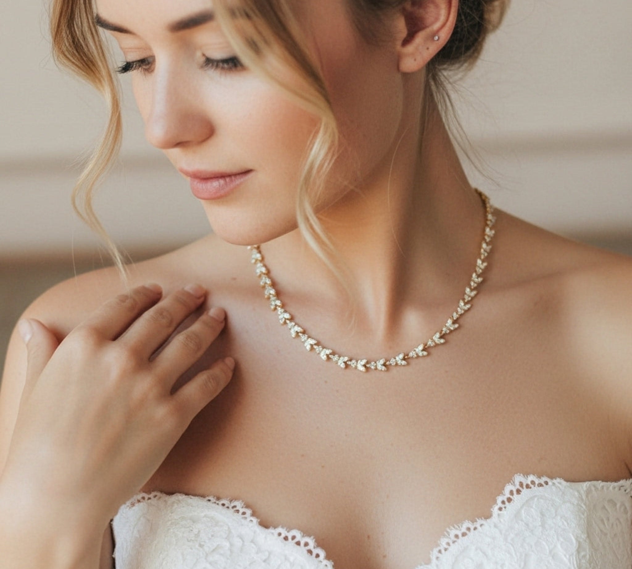 Andrea Backdrop Necklace - Treasures by Agnes