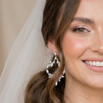 Aprille CZ Bridal Hoop Earrings - Treasures by Agnes