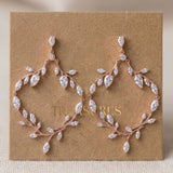 Aprille CZ Bridal Hoop Earrings - Treasures by Agnes