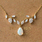 Aprille Gold Bridal Necklace - Treasures by Agnes