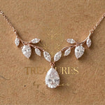 Aprille Gold Bridal Necklace - Treasures by Agnes