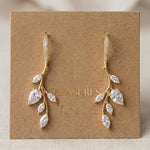 Aprille Rose Gold CZ Bridal Necklace & Earrings Set - Treasures by Agnes
