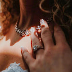 Aubree Bridal Necklace with Backdrop - Treasures by Agnes