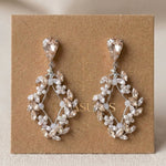 Audra Antique Gold Swarovski Crystal Bridal Earrings - Treasures by Agnes