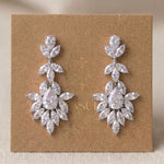 Avery Rose Gold CZ Bridal Earrings - Treasures by Agnes