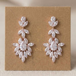 Avery Rose Gold CZ Bridal Earrings - Treasures by Agnes