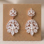 Bella Swarovski Crystal & Pearl Bridal Earrings - Treasures by Agnes