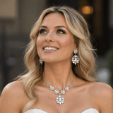 Bella Swarovski Crystal & Pearl Bridal Earrings - Treasures by Agnes