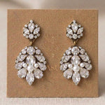 Bella Swarovski Crystal & Pearl Bridal Earrings - Treasures by Agnes