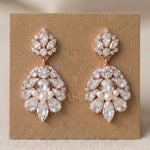 Bella Swarovski Crystal & Pearl Bridal Earrings - Treasures by Agnes