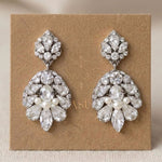 Bella Swarovski Crystal & Pearl Bridal Earrings - Treasures by Agnes