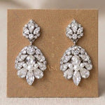Bella Swarovski Crystal & Pearl Bridal Earrings - Treasures by Agnes